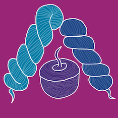 ArisaMakes Row Counter App Icon of Skeins and a Cake of Yarn